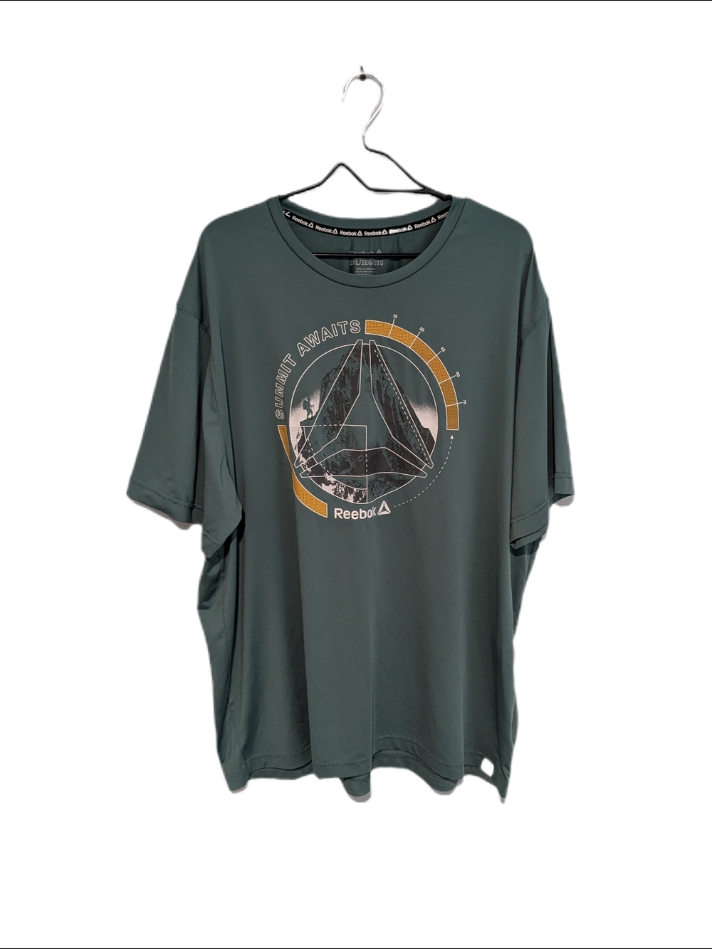 Reebok Men's Dark Green Graphic Tee